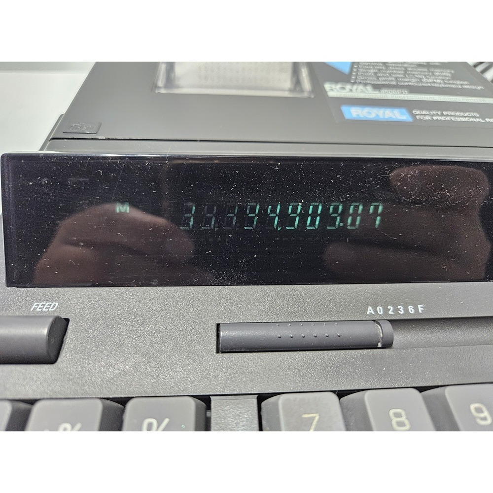 Royal 8500PD Ribbon Printer Electronic Calculator - TESTED & WORKS - Picture 3 of 8